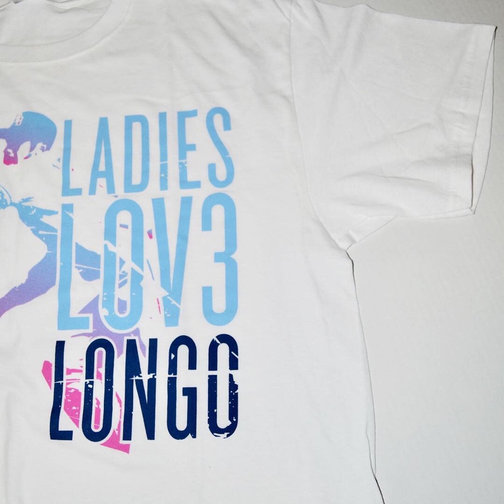 NEW Evan Longoria White XL woman’s T-Shirt